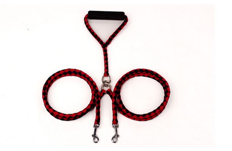 Hand-Knitted Double-Ended Braided Dog Leash