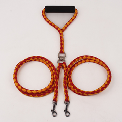 Hand-Knitted Double-Ended Braided Dog Leash