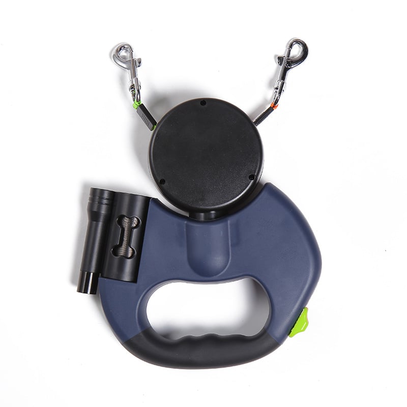 Automatic LED Double-Headed Dog Walking Leash